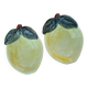 Ensemble de 2 petites coupelles Barbotine forme de citron