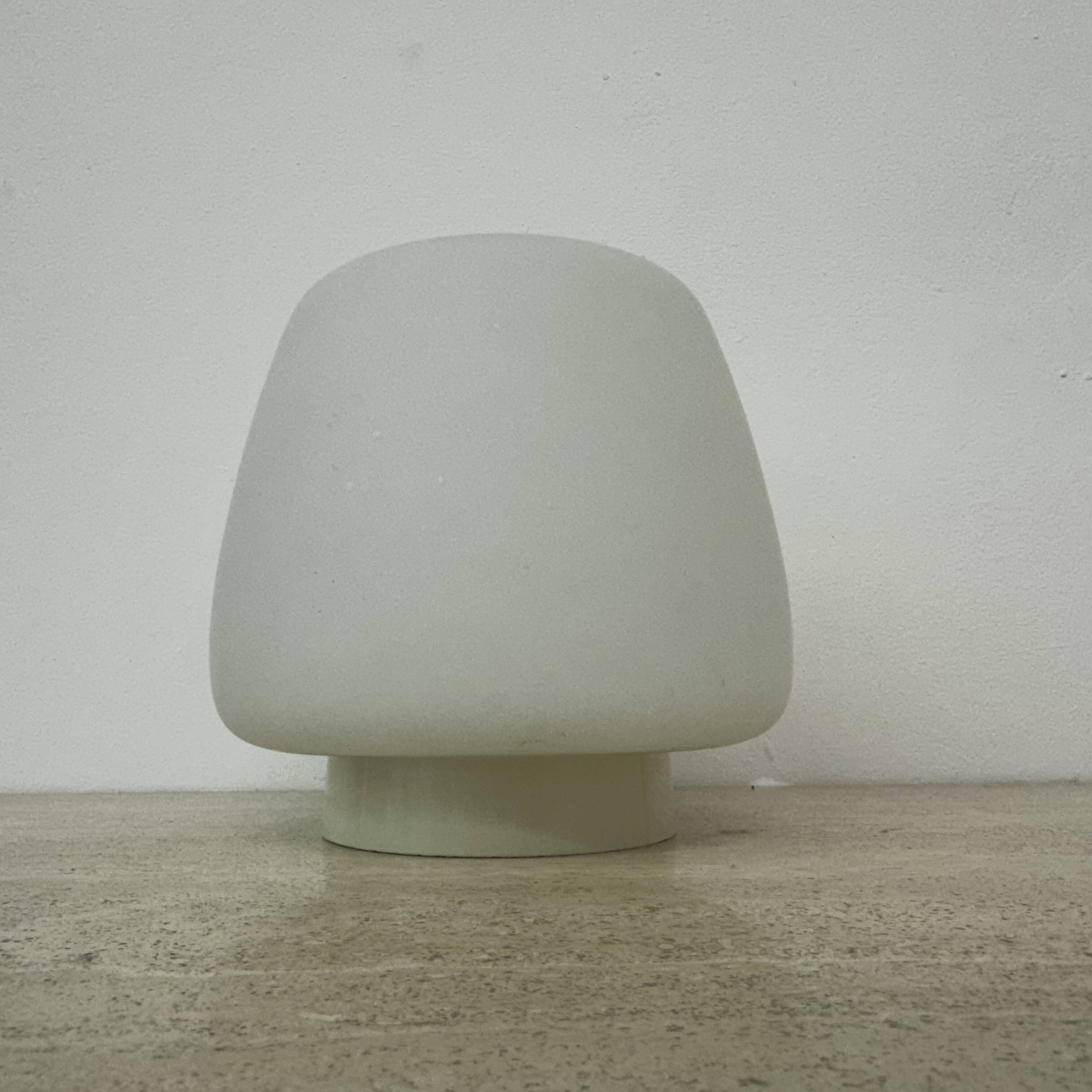 Opaline glass art deco bauhaus ceiling lamp , 1930s the Netherlands