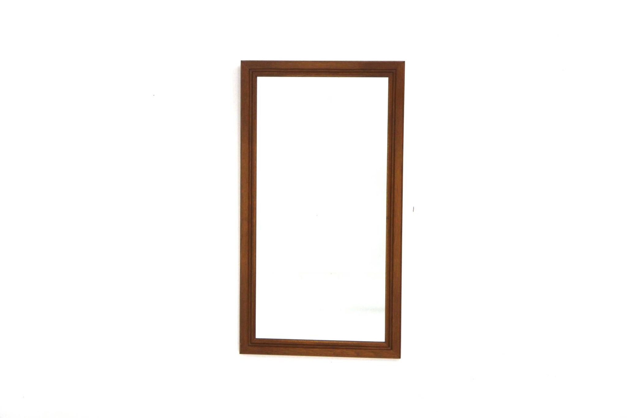 Miroir scandinave en chêne, Suède 1960, 100 x 55cm