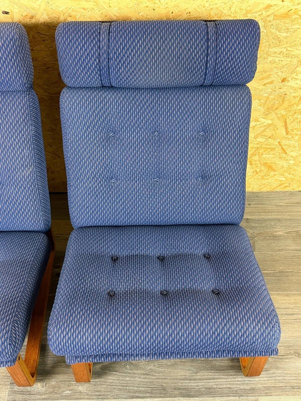 2x 1960s 1970s Teak Easy Chairs by Magnus Oelsen A/S Durup Denmark