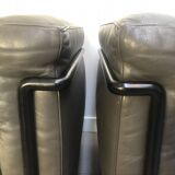 Pair of LC2 Le Corbusier armchairs by Cassina