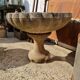 Old large basin concrete garden decoration