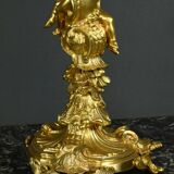 Bronze Candelabra, after J-A. Meissonnier, Rococo style, Napoleonic era