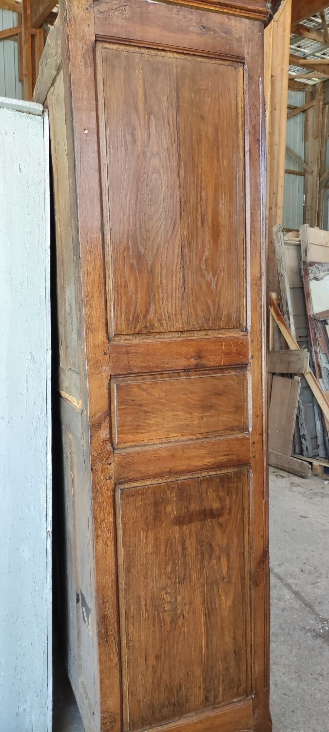 Louis XV two-door oak wardrobe