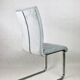 Grey Chairs on aluminium legs fully restored, Set of 4