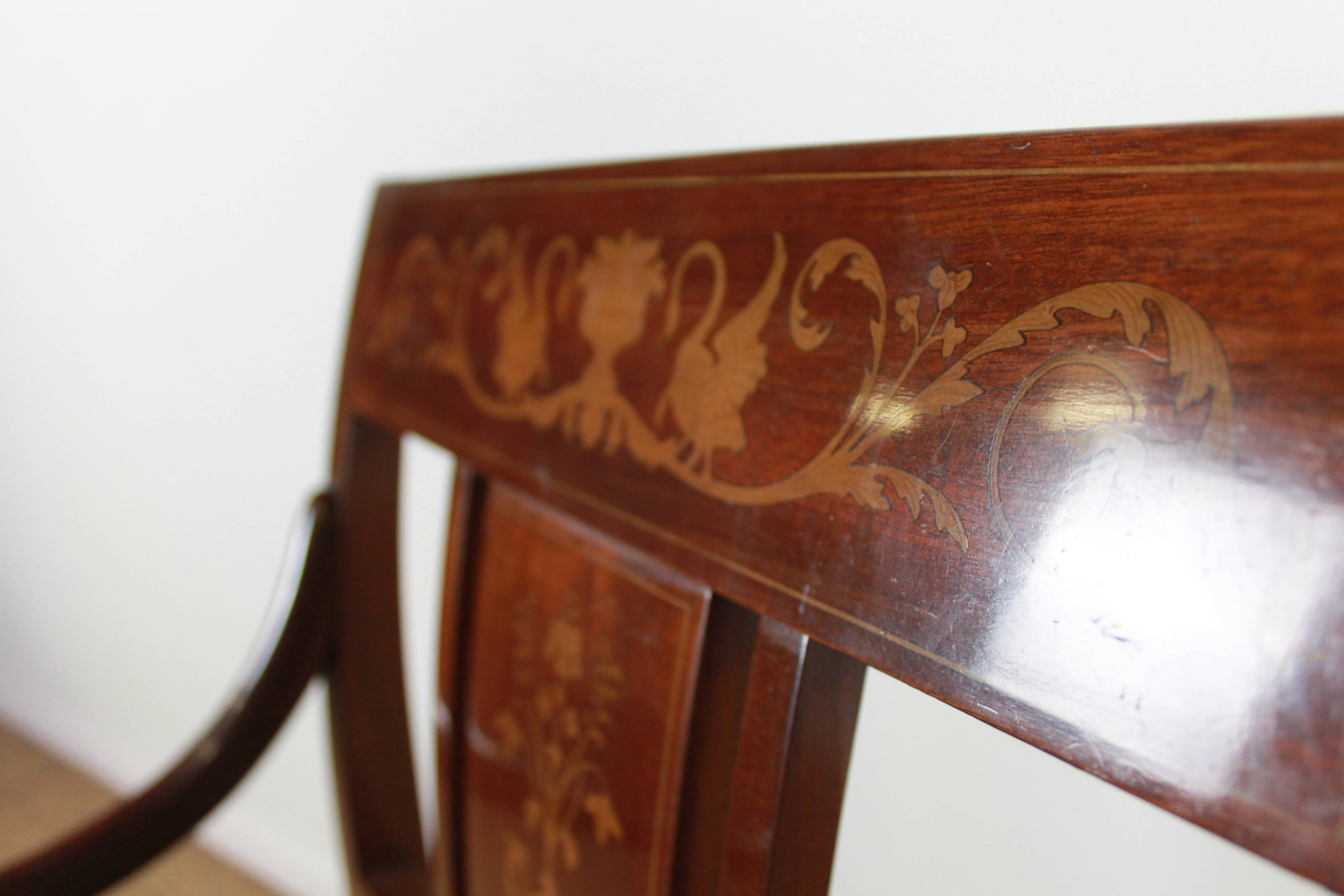 Empire style armchairs