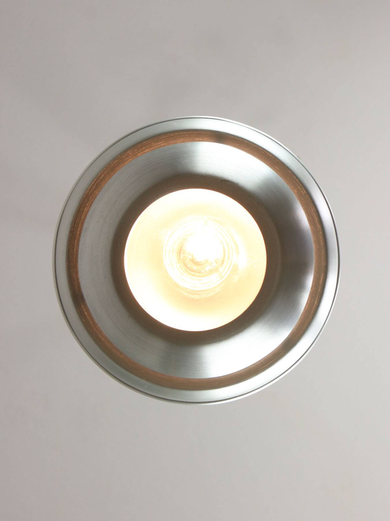 Vintage Italian Aluminum Beehive Pendant Lamp, 80s