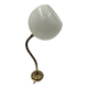 Brass and glass wall light