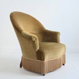 Fauteuil crapaud vintage 1960s