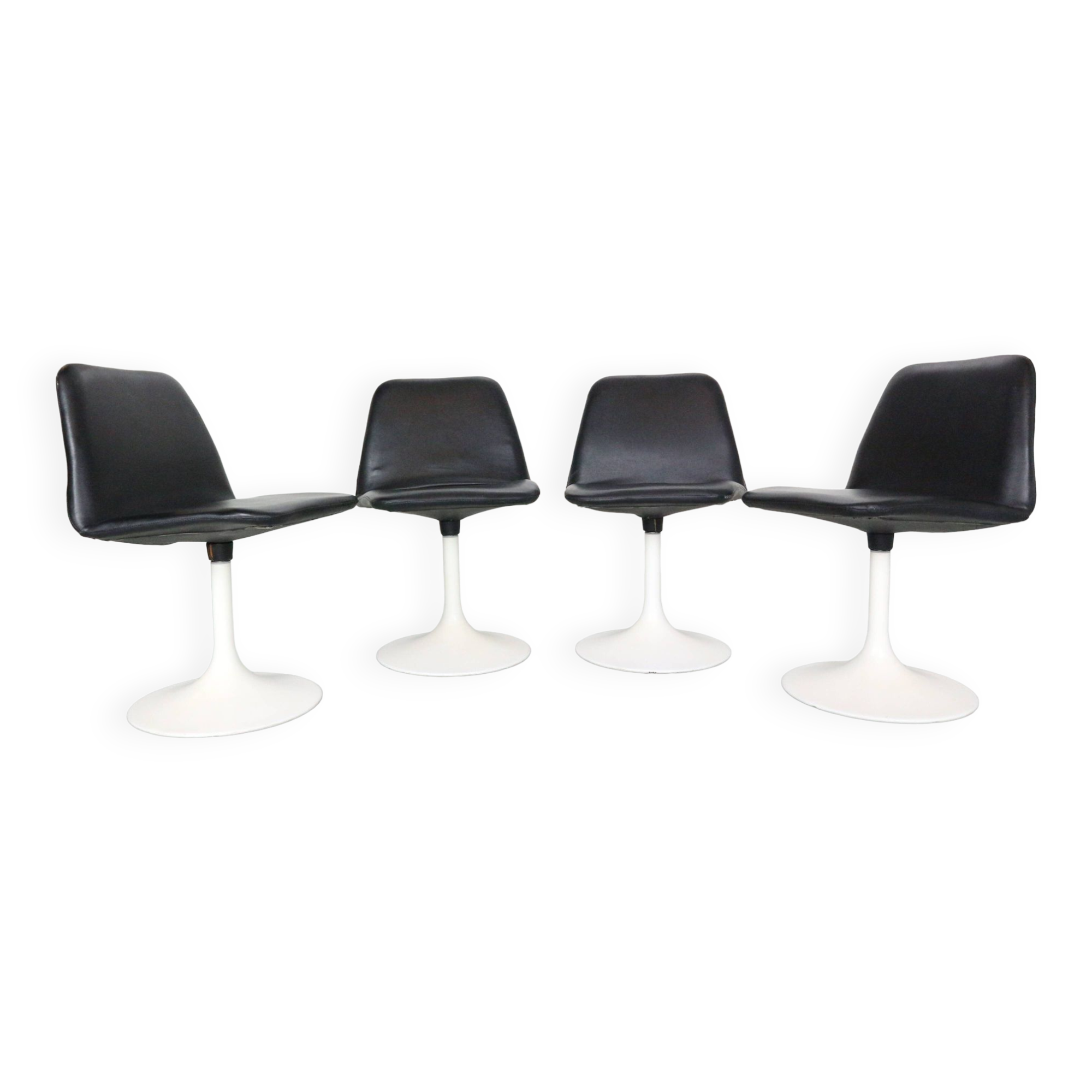 Scandinavian Modern Set Of 4 Dinning Chairs By Börje Johanson Vinga, Sweden 1970