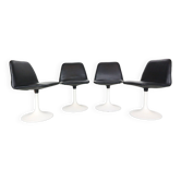 Scandinavian Modern Set Of 4 Dinning Chairs By Börje Johanson Vinga, Sweden 1970