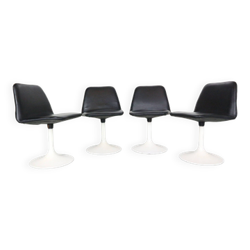 Modern Scandinavian dining chair set of 4 by Börje Johanson Vinga, Sweden 1970