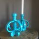 Pair of candlesticks vintage ceramic