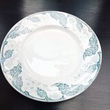 4 assiettes plates en terre de fer Parmentier St Amand