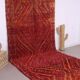 Red Vintage Moroccan Rug 193 x 400 cm - Berber Wool Rug - Handmade Rug Boho