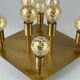 60s 70s ceiling lamp Sölken Leuchten Germany in brass