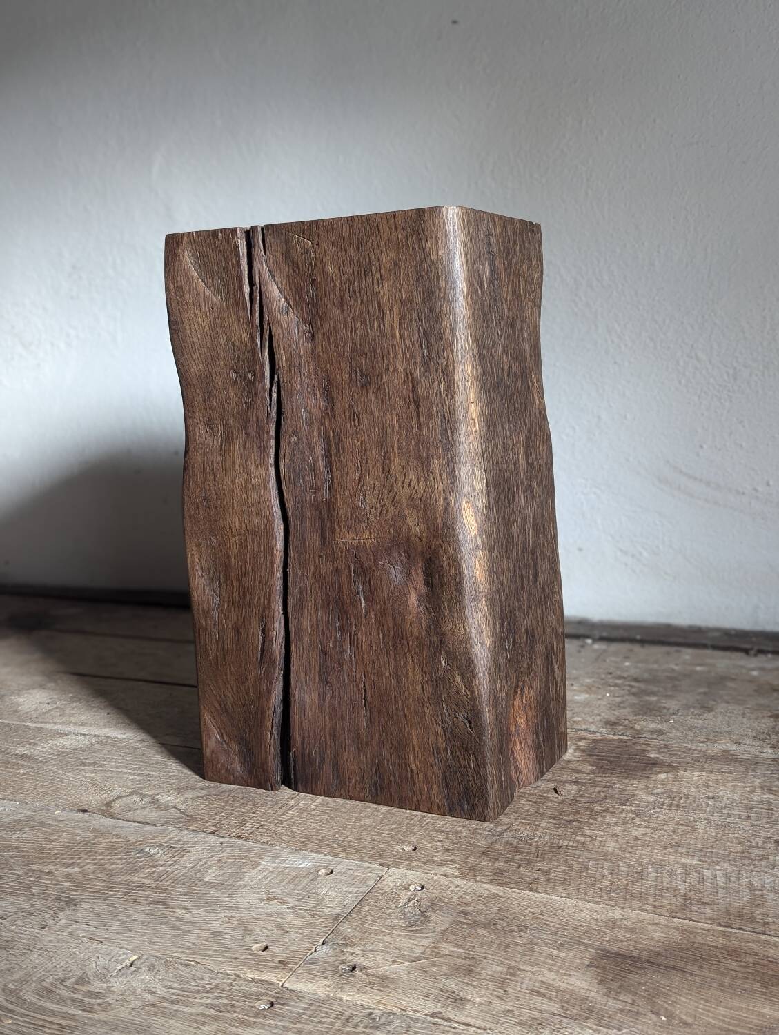 Antique oak pedestal