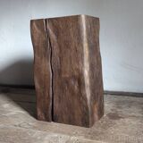 Antique oak pedestal