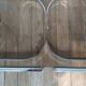 Stainless coffee table and smoked glass 1973