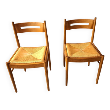 Set of two Dal Vera chairs from the 1970s, Italy.