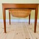 Vintage Danish teak sewing table by Severin Hansen for Haslev Furniture 1960