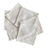 Vintage monogrammed MA napkins - 58x60cm - Métis