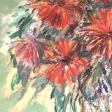 Oil on Isorel, Bouquet of Flowers, Bernard Marre