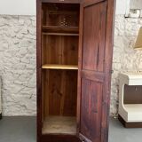 Old wooden school locker room