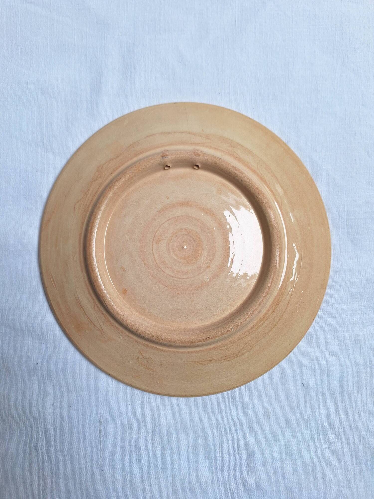 Hand-painted artisanal plate