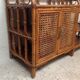 Buffet vintage cannage rotin et bois
