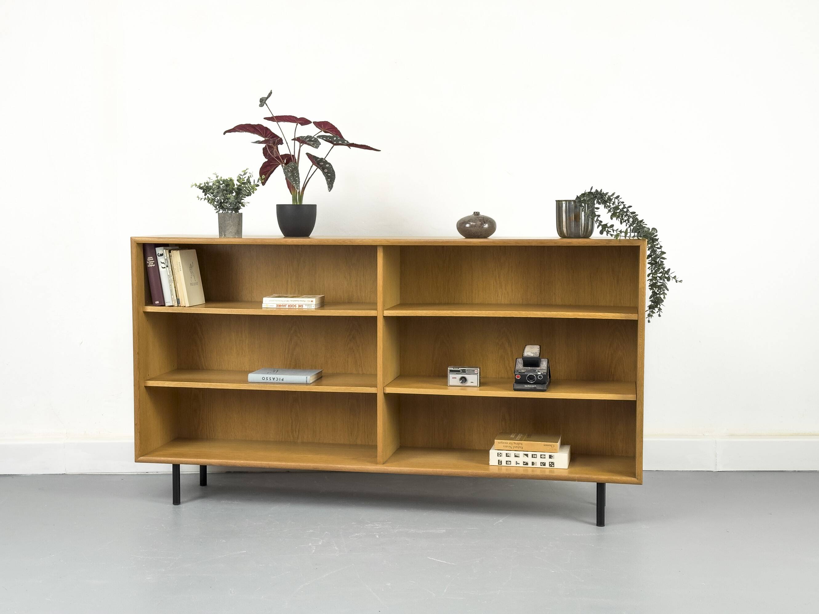 Vintage Oak Book Shelf from Wk Möbel, 1970s