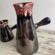Vallauris ceramic pitcher, sugar bowl and cup set
