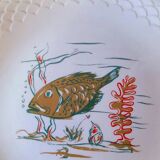 Fish plates in Limoges porcelain