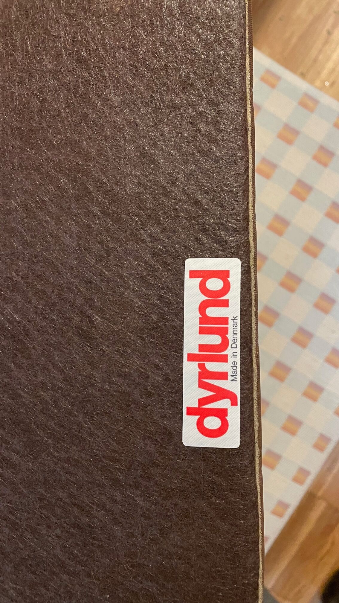 Danish armchair of the 60s in wood and wool of the brand Dyrlund