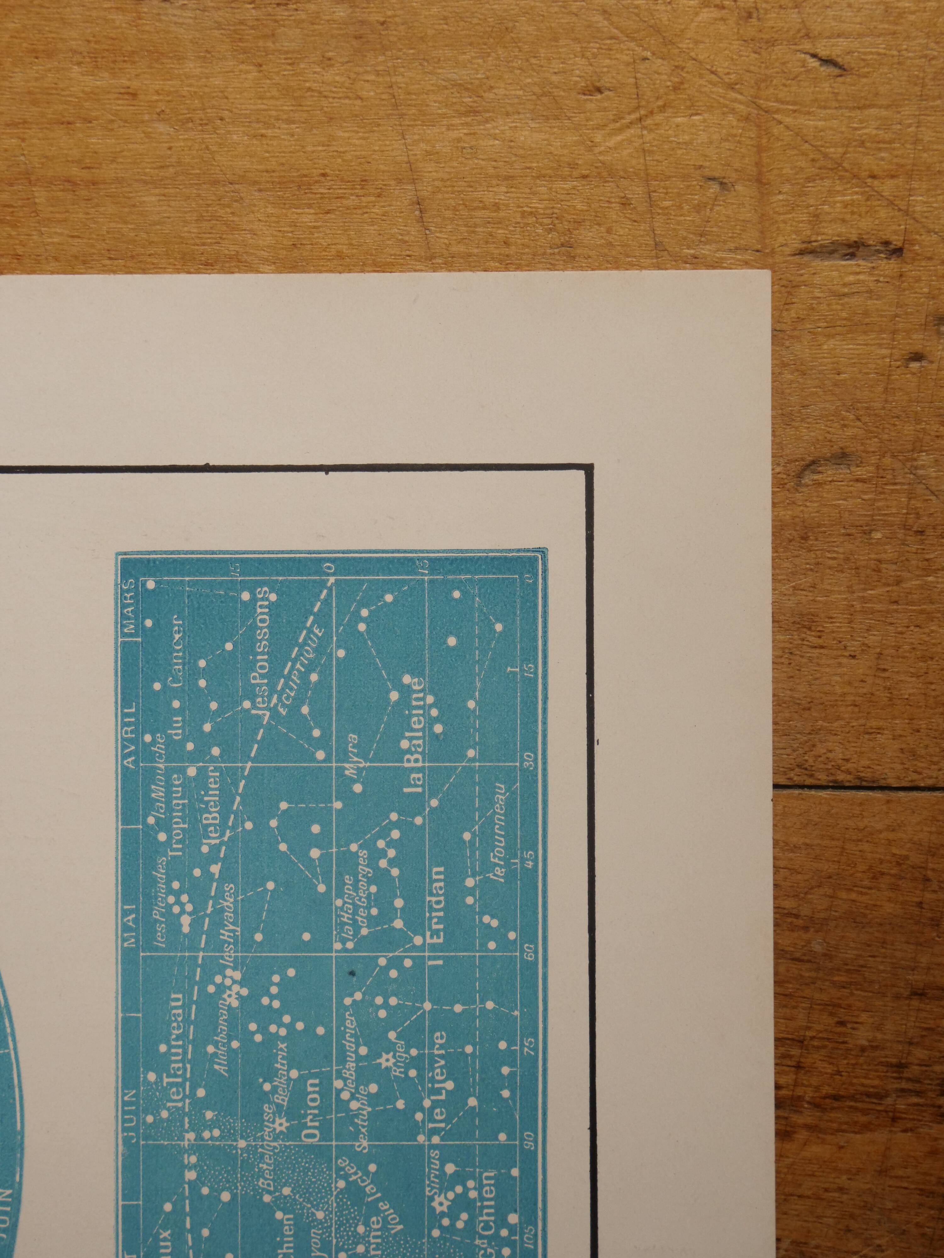 Original lithograph on the sky