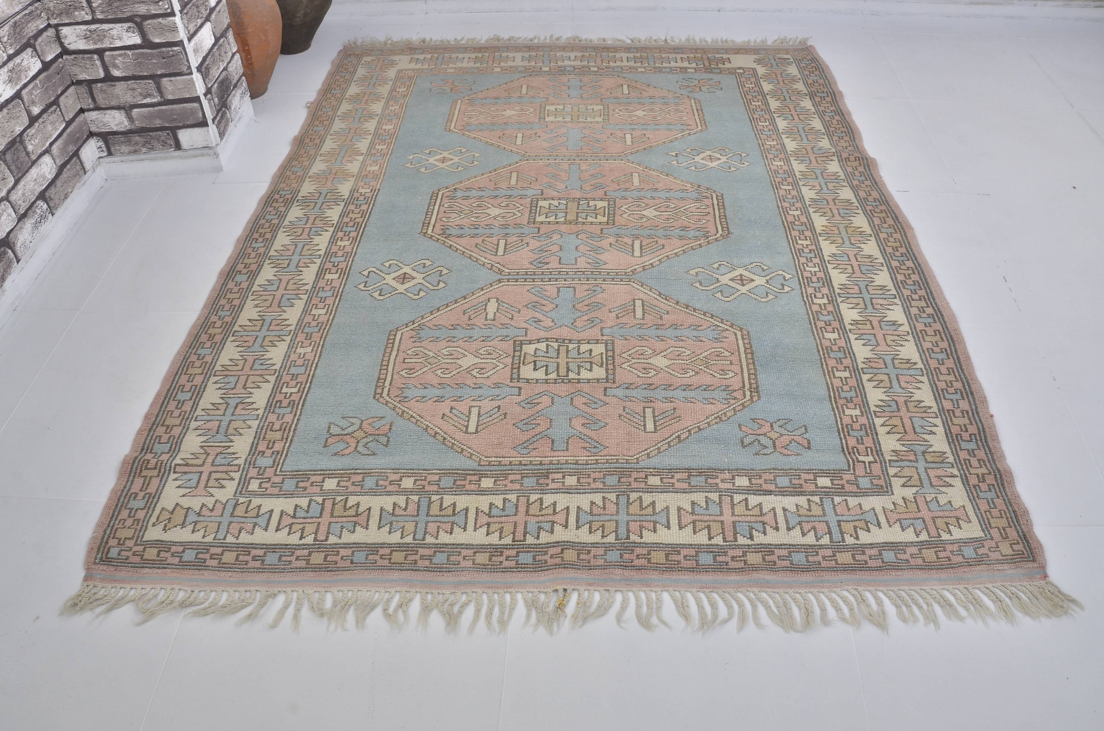 Vintage Oushak Anatolian Kurdish Rug sku1187