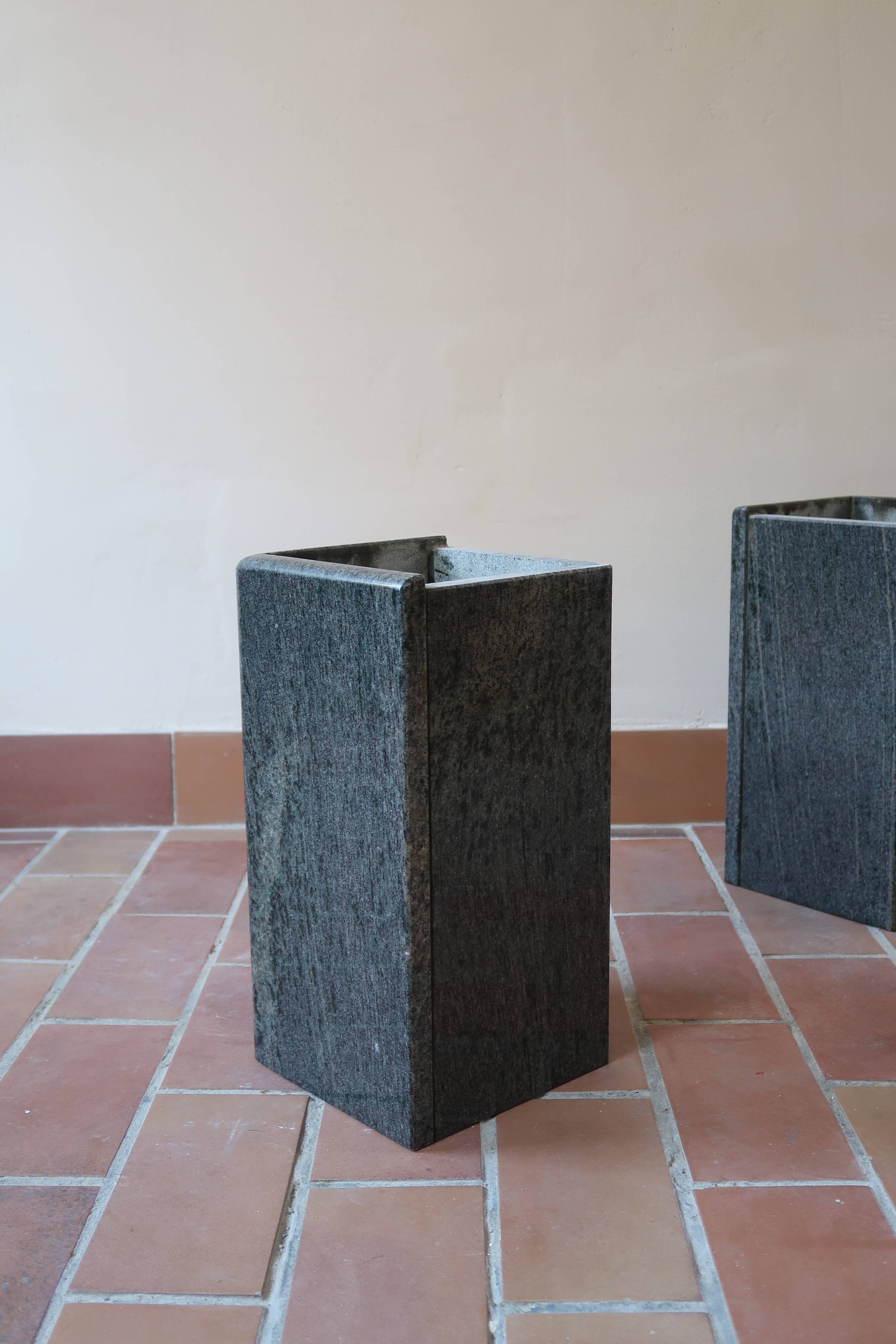 Large square granite coffee table