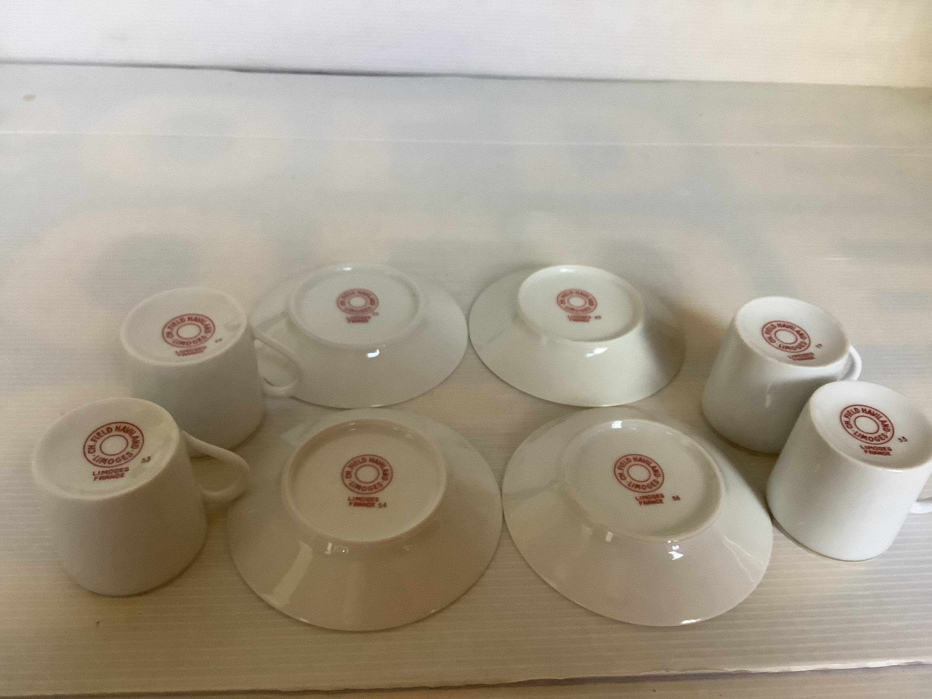 Four small cups Field Haviland Limoges