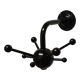 Black sputnik coat rack