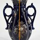 Midnight blue earthenware vase, "fives lille" - early twentieth century