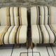 Pair of 1970s loop wool lounge chairs