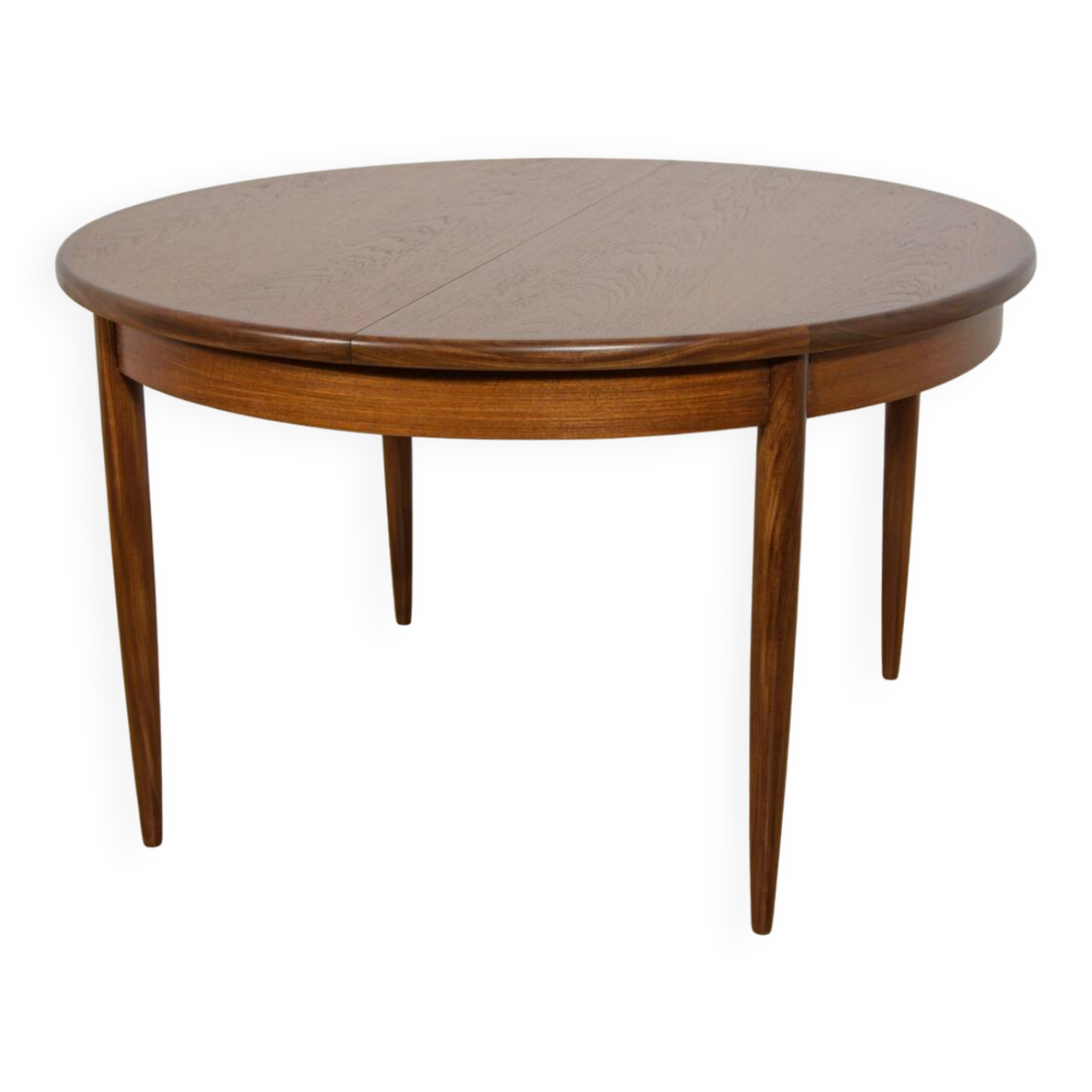 Mid-Century Round Teak Extending Dining Table from G-Plan, United Kingdom, 1960s