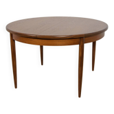 Mid-Century Round Teak Extending Dining Table from G-Plan, United Kingdom, 1960s
