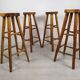 4 tabourets de bar brutaliste
