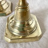 Old brass candlesticks England