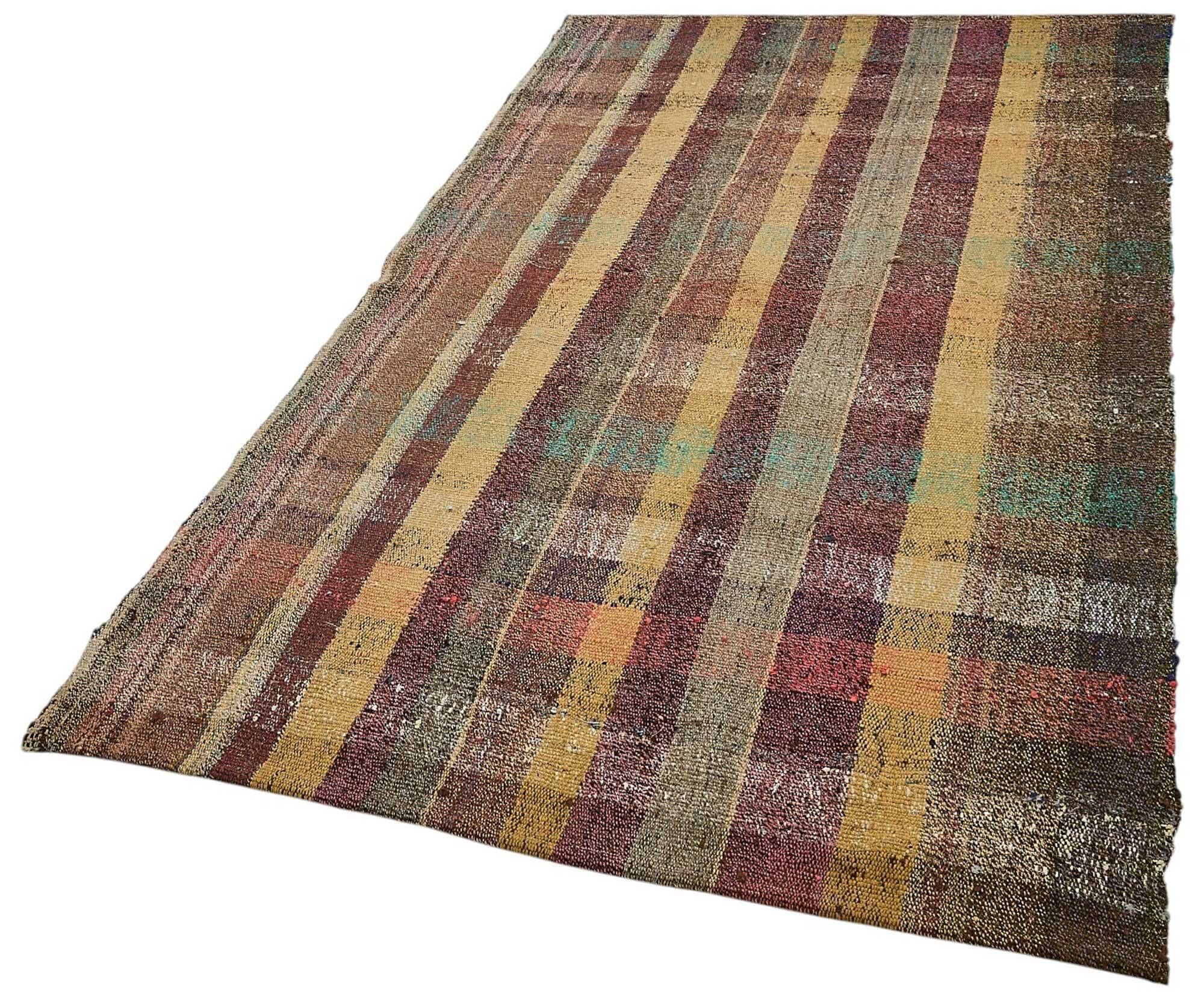 Turkish Handwoven Flatweave Chaput Kilim 135 cm x 237 cm