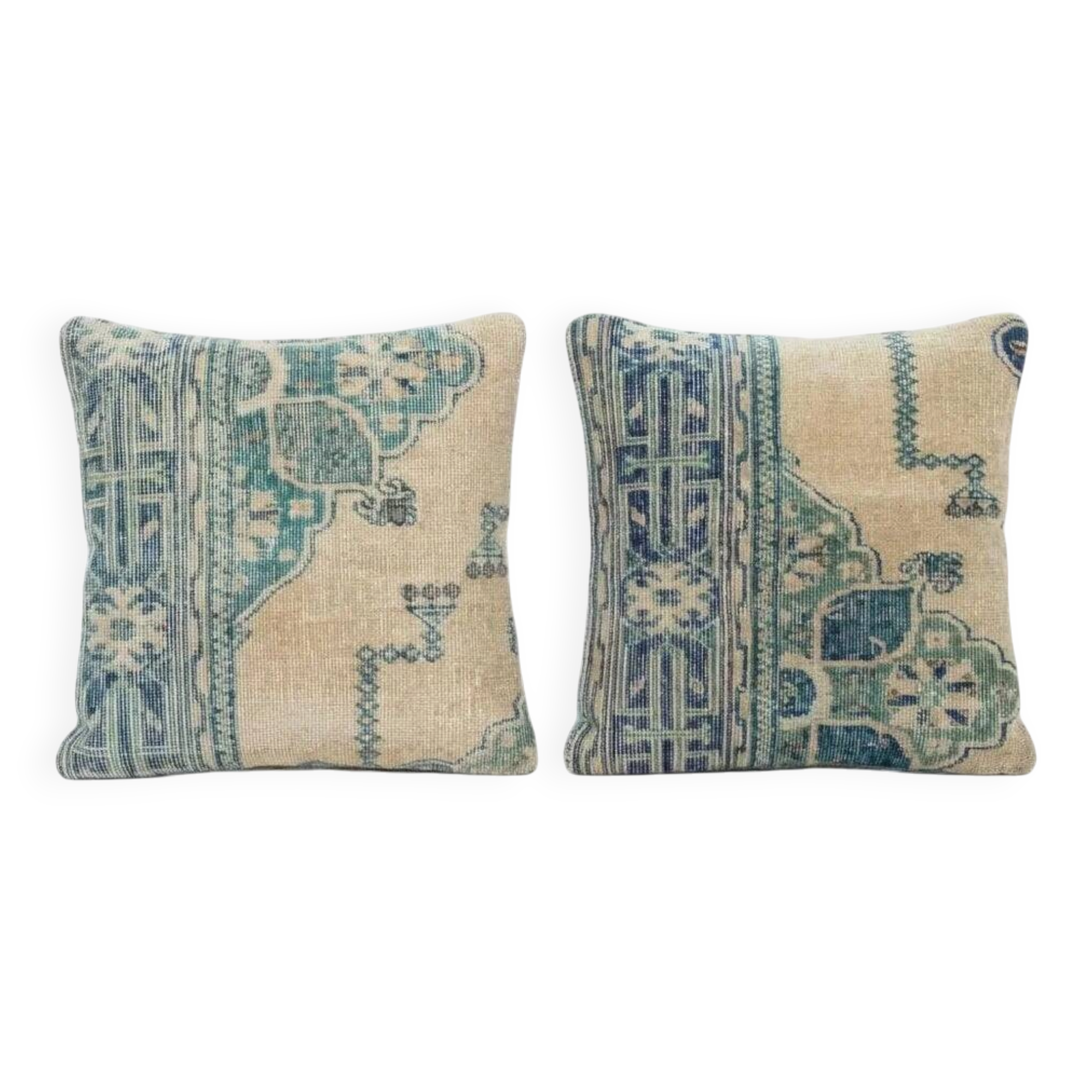 Set of 2 vintage Turkish cushion covers 51x51 cm