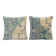 Set of 2 vintage Turkish cushion covers 51x51 cm