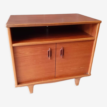 Commode teck style scandinave 1970