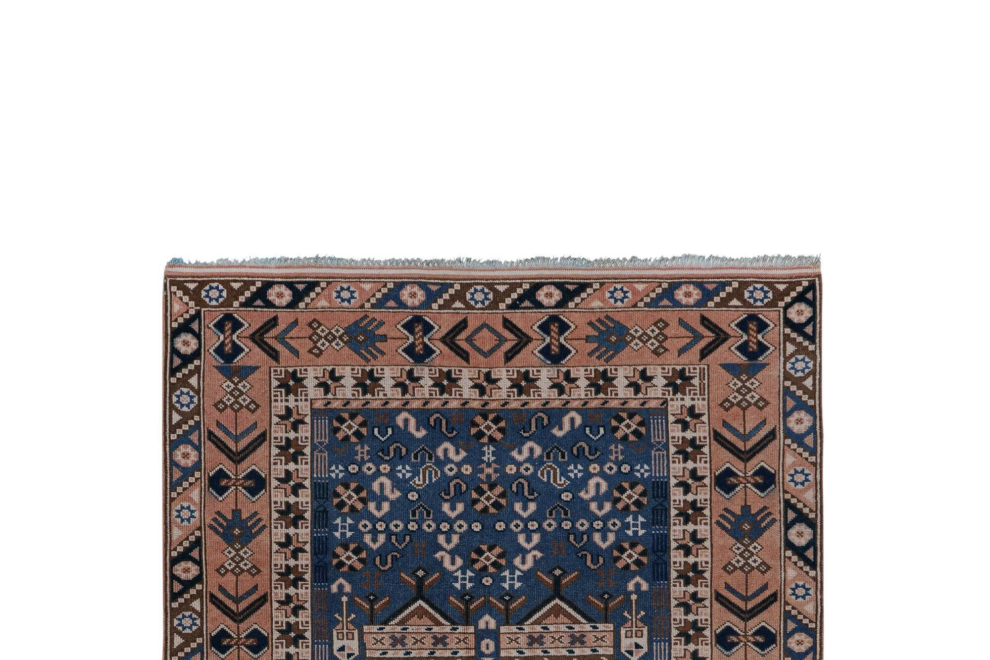 Vintage Turkish Oushak rug 143x247 cm